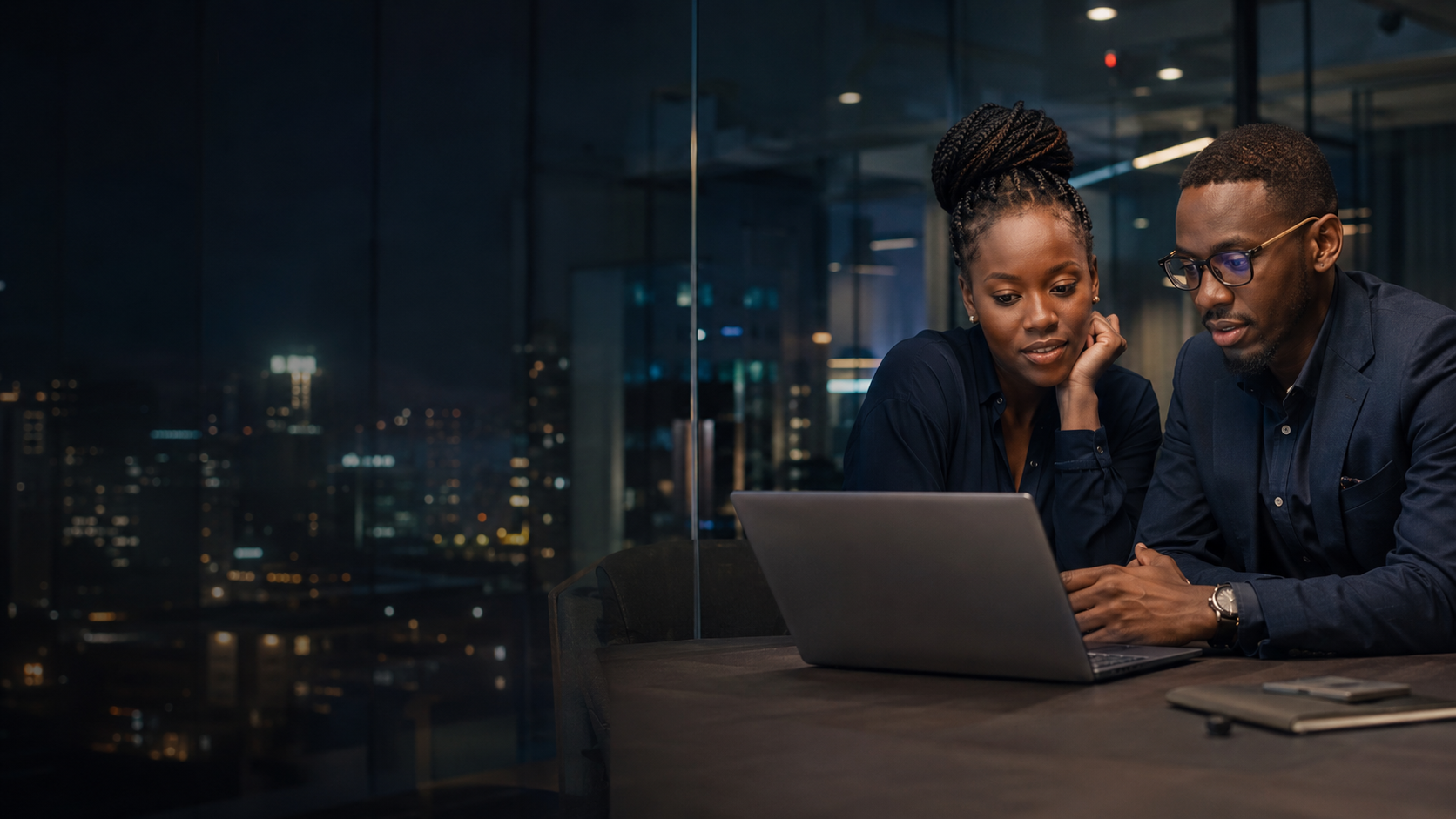Technology professionals connecting business systems
